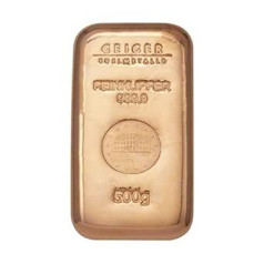 TopschnaeppchenDSH Güldengossa Castle Copper Bar 500 g Cast Copper 999.9