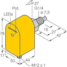 6870082-FCS-G1/4A4P-AP8X-H1141,Strömungsüberwachung Eintauchsensor