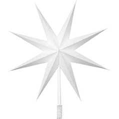 Broste Copenhagen Top Star 70080394 Christmas Tree Topper Paper 30 cm White