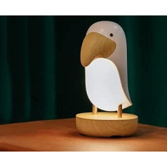 MARZIUS Children's Silicone Night Light, Room Decoration, Desk Lamp, Toy, Bedroom Decoration, Bedside Lamp Gifts for Mums, Girls, Women, Children, Teenagers (Toucan Bird)