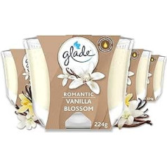 Glade (Breeze) Long Lasting Scented Candle Jar Romantic Vanilla