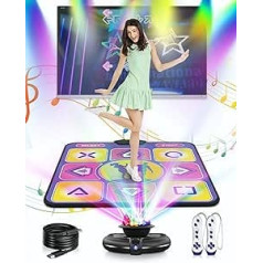 Acelufly Dance Mat, Single Dance Mat with Wireless Controller, Non-Slip Dance Mat with HD Camera for TV, Fun Dance Mat Game for Kids & Adults