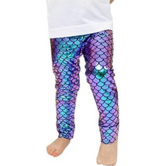 Faithtur Baby Girls Clothing Mermaid Fish Scale Stretch Leggings Trousers