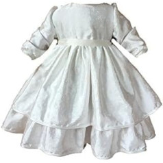 Baby TAAB Stainless Christening Gown Formal Party Dress Long-sleeved Ivory