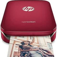 HP Sprocket portatīvais printeris, sarkans