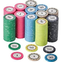 LUOBAO 10 gramu Ceramics Premium pokera numurētie žetoni Texas Holdem, blekdžekam