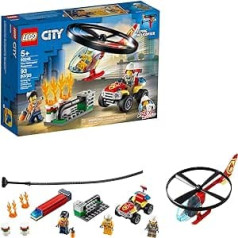 LEGO City Fire Helicopter Response 60248 ugunsdzēsēju rotaļlieta, jautrs būvēšanas komplekts bērniem, jauns 2020 (93 gabali)