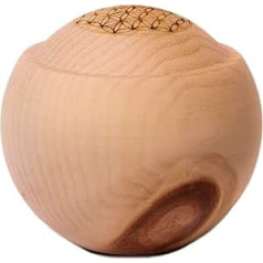 Dekobox Fragrance Eye M Made of Solid Pine Wood - Fragrance Dispenser for Essential Oils - with Protection Against Overdose