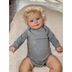 kgniess me Reborn Baby Reborn Baby Doll 20 Inch Handmade Lifelike Baby Dolls Boy Soft Fabric Body Like A Real Baby Reborn Boy