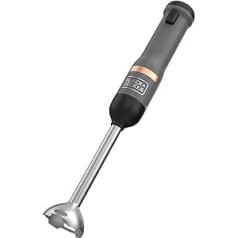 Black+Decker Kitchen Wand BCKM1011KGF Cordless Hand Blender (7.2 Volt, Wireless Purée Stick, with 5 Power Levels, in Set with 700 ml Knife Cup and Charger)