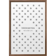 Vossington attēlu rāmis 40 x 60 cm valrieksta koka (mākslīgā koksnes graudu) moderns rāmis ar slīpām malām 1 attēlam, fotoattēlam, plakātam vai puzlei formātā 40 x 60 cm (60 x 40 cm)