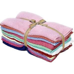 VIOVIE Allround Cloth Set 38 x 40 cm 12 Pieces, Microfibre Cloths, Cleaning Cloths for a Streak-free Result, All-Purpose Cloths Microfibre for Cleaning All Materials and Surfaces