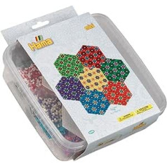 Hama Perlen 5400 Set Mosaik in der Box mit ca. 10.500 bunten Mini Bügelperlen mit Durchmesser 2,5 mm, Motivvorlage und 2 Stiftplatten, inkl. Bügelpapier, kreativer Bastelspaß für Groß und Klein