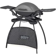 Weber Q 2400 grils, 2200 W, Grau, rechteckig, alumīnijs, Edelstahl, 68 cm lx 130 cm w x 130 cm h