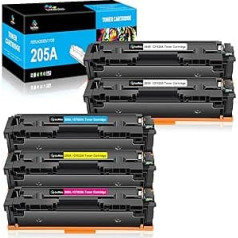 LeciRoba 205A HP 205A Tonerim HP CF530A CF531A CF532A CF533A, HP Color Laserjet Pro MFP M180 M180n M180nw M180fw N181 M181n M181fw N) NW1 M181n M181fw Pro1) MW1 Color Laserjet4