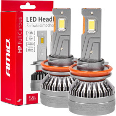 LED automobilių lemputės hp full canbus h8 h9 h11 amio-03677