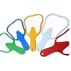 Alkita Medical Office Chair Tooth Shape Patient Mirror Magnifying Function Random Color 5pcs