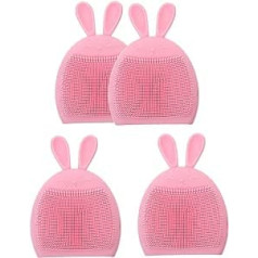 Ipetboom 16 gab Rabbit Ears sejas tīrīšanas birste pīlinga sejas birste Baby Head skruberis roku masētājs Sieviešu sejas birste Sejai silikona truša ausis izlietne Cute Rabbit