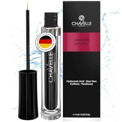 Chavelle Sensation Lash Eyelash Serum – Сыворотка для ресниц для длинных ресниц и густых бровей – Интенсивный усилитель роста ресниц и бровей – Без парабе