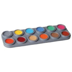 ‎Grimas Палитра Water Makeup B из 12 цветов.