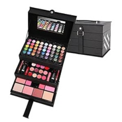 Zmile Cosmetics Beauty Case Black Cosmetic Case Vegāniska kosmētika ar dekoratīvās kosmētikas komplektu ceļojumiem un dāvināšanai