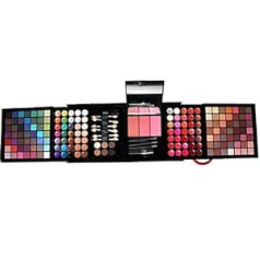 Shogpon 177 Colors Professional Makeup Cassette Eyeshadow Palette grima komplekts ar korektoru, vaigu sārtumu, sejas pūderi, lūpu spīdumu un uzacu pūderi