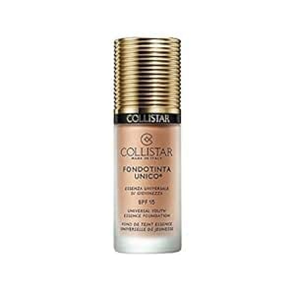 Collistar Unico Foundation SPF15, n.2N vaniļa, tonālais krēms ar globālu pretnovecošanās efektu, šķidra tekstūra un pielāgojams pārklājums, piemērots visiem ādas tipiem, arī jutīgiem ādas tipiem, 30 ml