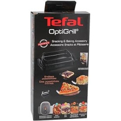 Tefal cepšanas paplāte XA7258 + OptiGrill recepšu grāmatiņa, 1,6 litri, nepiedegošs pārklājums, štancēta alumīnija siltumizolēti rokturi, viegli tīrāms, mazgājams trauku mazgājamajā mašīnā, pica, kastroļi, maize, saldie