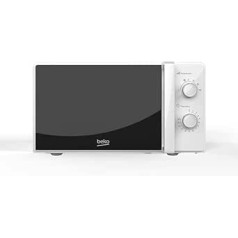 Beko Solo Microwave MOC20100WFB | White Design | 20L Capacity | 700W Power | Includes Auto Defrost and 30min Mechanical Timer
