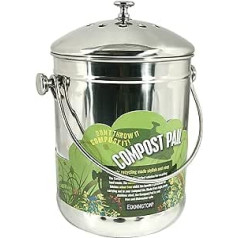 Eddingtons Compost Pail, Stainless Steel