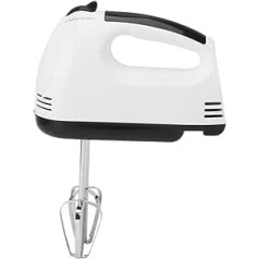 Acouto Egg Slumber, Electric Hand Mixer 260 W, 7-Speed Handle Mixer, Household Egg Slurry for Baking Dough Cakes (White) (European Standard 220V)