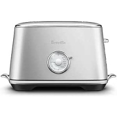 Sage Appliances STA735 Select Luxe 2 Slice Toaster, Brushed Stainless Steel