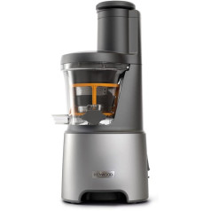 Kenwood PureJuice Pro JMP85.00SI Slow Juicer for Homemade Juices, XXL Filling Opening for Whole Fruits, with Low Speed for Maintaining Important Vitamins, 230 Watt, Silver