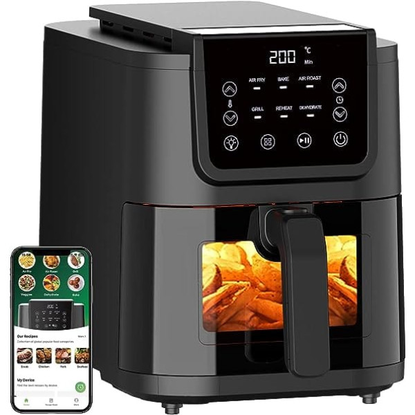 CECOTEC Cecotec 6 L oil-free hot air fryer with …