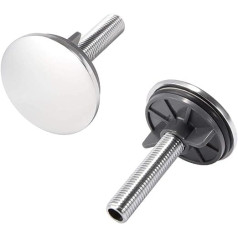 2 pieces chrome-plated brass sink hole cover, 50 mm sink tap hole valve plug for sinks, kitchen sink drain plug