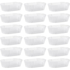 DOITOOL 1000 Pieces Loaf Pans Straight Baking Paper Mini Loaf Pans Mini Loaf Pans Disposable Loaf Pans for Cupcakes, Bread, Muffins and Sweets (7.3 x 3.5 x 2.5cm/White)