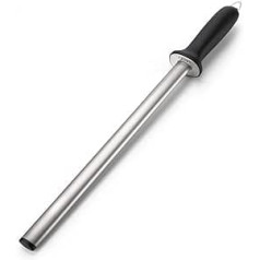 ARCCI 31 cm Diamond Sharpening Steel Knife Sharpener Rod 600 Grit, Professional Sharpening Rod for Cook, Sharpening Steel Grinding Rod for Kitchen, Home, Hunting