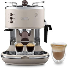 De'Longhi Icona Vintage ECOV 311.BG, manual espresso machine, 1100 W, plastic, beige