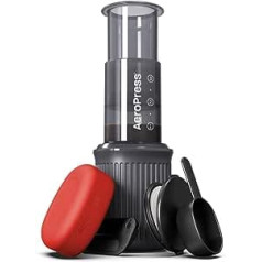 AeroPress 10R11 Go, plastmasa, 8 unces, pelēks