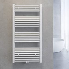 Sonni dvieļu radiators, vannas istabas radiators ar centra savienojumu, dvieļu žāvētājs, taisns, antracīts vai balts