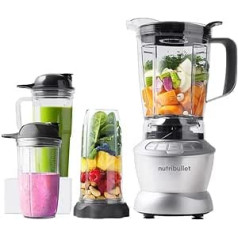 Nutribullet Mixer with Pulse Function and Recipes in Spanish 1.8 L Grey