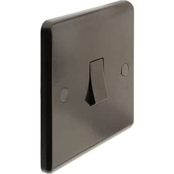 10A 1 Gang Vintage Style Wall Switch Dark Brown