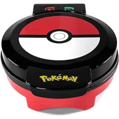 Uncanny Brands - Pokemon Pokeball Machine for Creating Your Waffles with the Poke Ball - European Plug - Type C (WM1-POK-PK1-EU) - Friki Gift - Kitchen