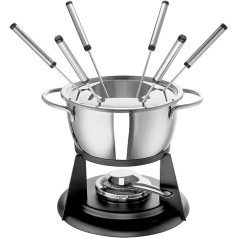 ROHE Fenja 208281-18 Stainless Steel Fondue Pot with a Volume of 1.8 L, Size: 18 cm