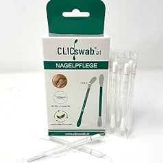 Clicswab Nail Care 1BOX/50 Natural Care Serum Filled Cotton Buds for Nails and Cuticle Care, Easy to Use