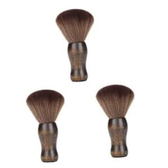 Beavorty 3pcs Brush for Cutting Facial Hair Nail Art Remover Hairdresser Duster Facial Cleansing Brush Large Neck Dust Brush Fabric Remover Man Cleaning Sweep Neck Bamboo