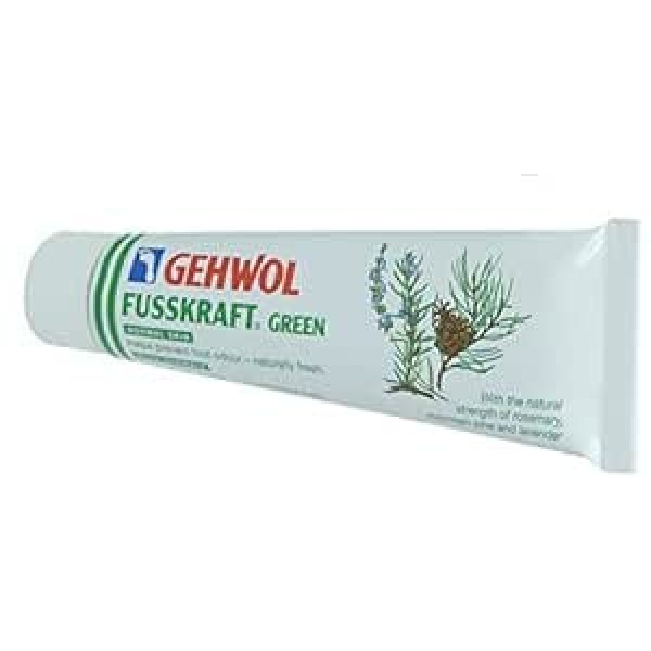 Gehwol Fusskraft Green 75 мл – Освежающий охлаждающий крем – Содержит ментол/Алоэ Вера