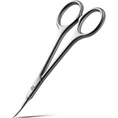 FVION Cuticle Scissors, Curved Blade, Cuticle Scissors Sharp for Cuticle Care, Cuticle Extra Fine, Ideal for Women, Manicure Scissors for Precise Removal Cuticles