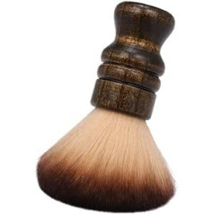 Angoily 2pcs limpiador de brochas de maquillaje hair cutting kits makeup brush hairdresser duster brush barber feather duster clean detergent large neck duster man bamboo