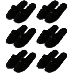 Teceyfeet 6 pairs viesu čības, vienreizējās lietošanas čības, mazgājamas, neslīdošas viesnīcas čības, peldēšanās čības, frotē čības viesnīcu ceļojumiem